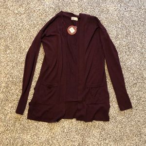 Maroon cardigan